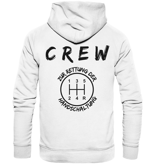 Crew Handschaltung - Organic Hoodie