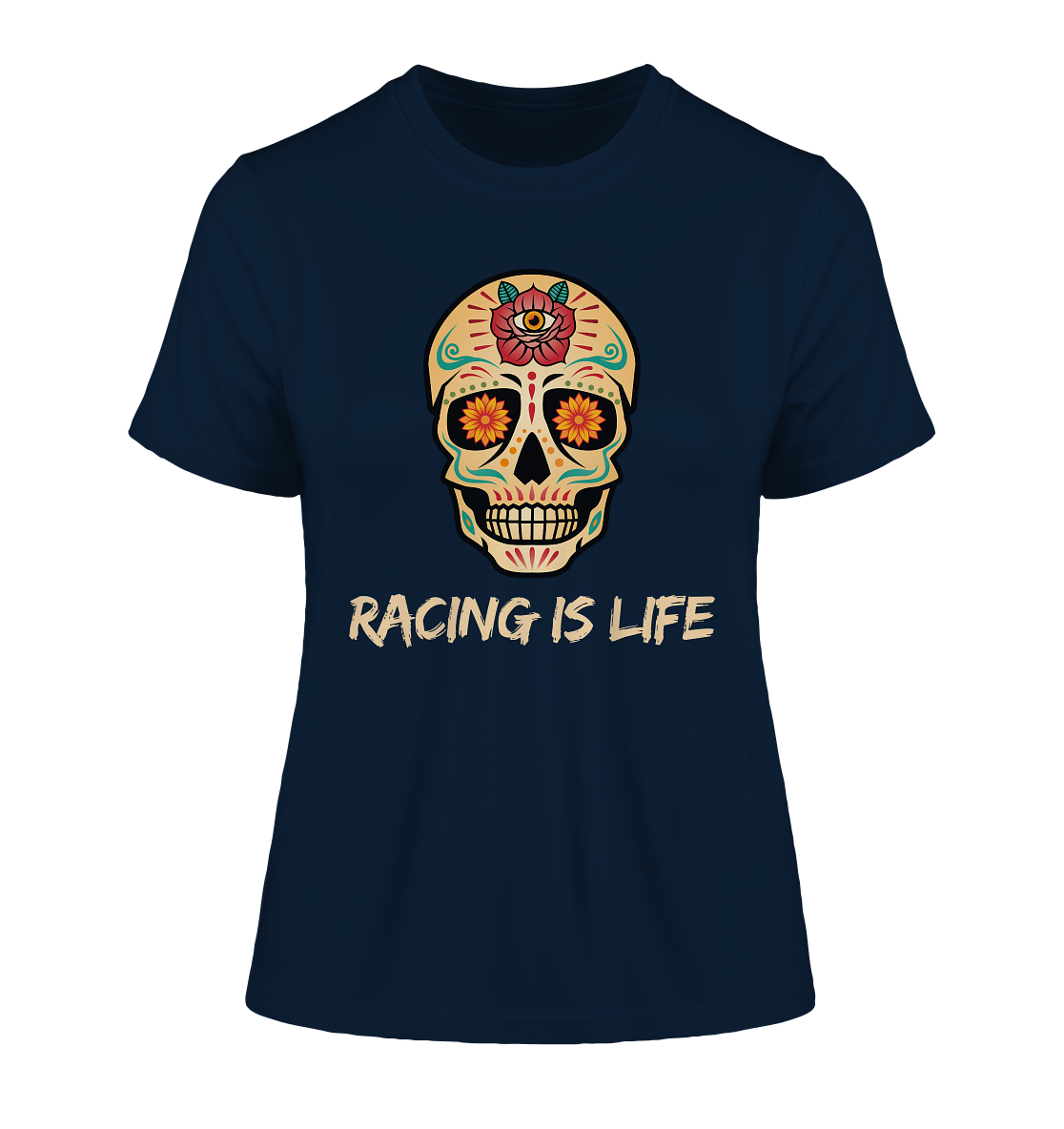 RACING IS LIFE - Fitted Ladies Organic Shirt