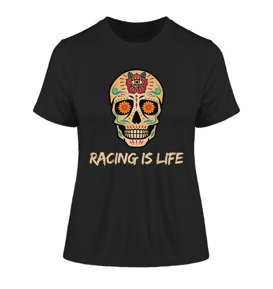 RACING IS LIFE - Fitted Ladies Organic Shirt
