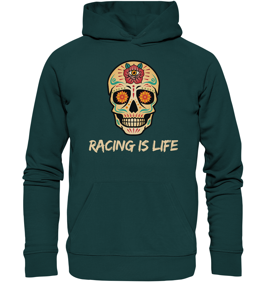 RACING IS LIFE - Organic Hoodie