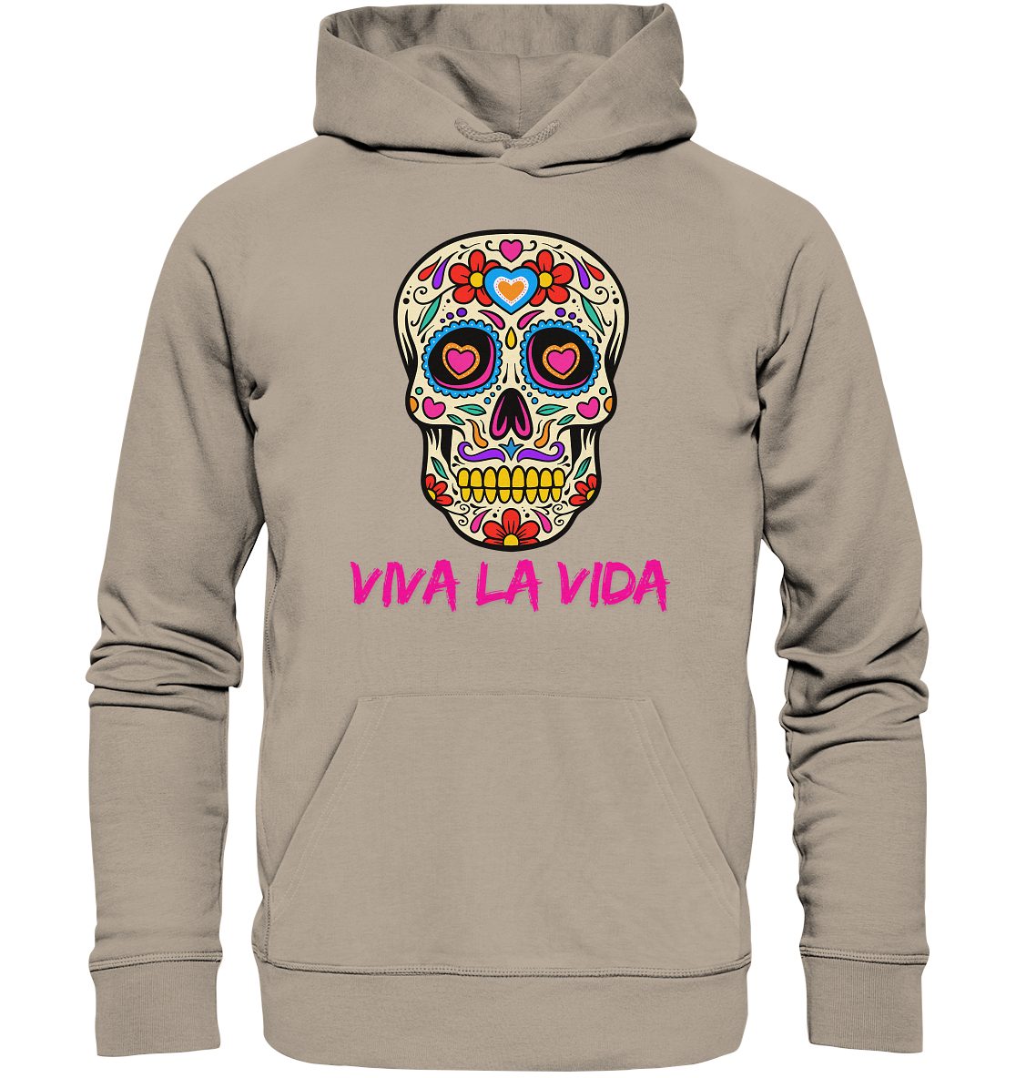 VIVA LA VIDA PINK  - Organic Hoodie