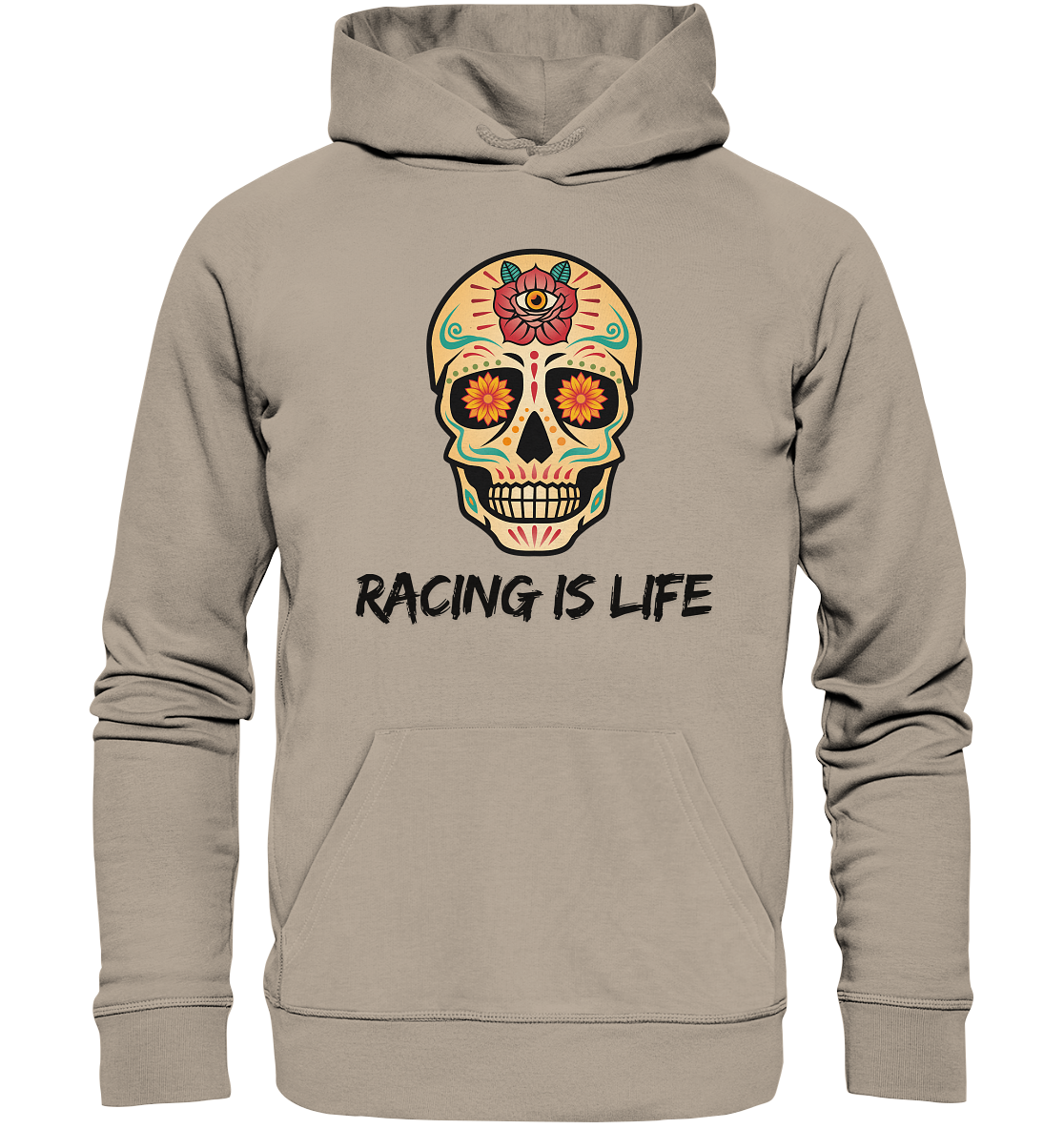 RACING IS LIFE - Organic Hoodie