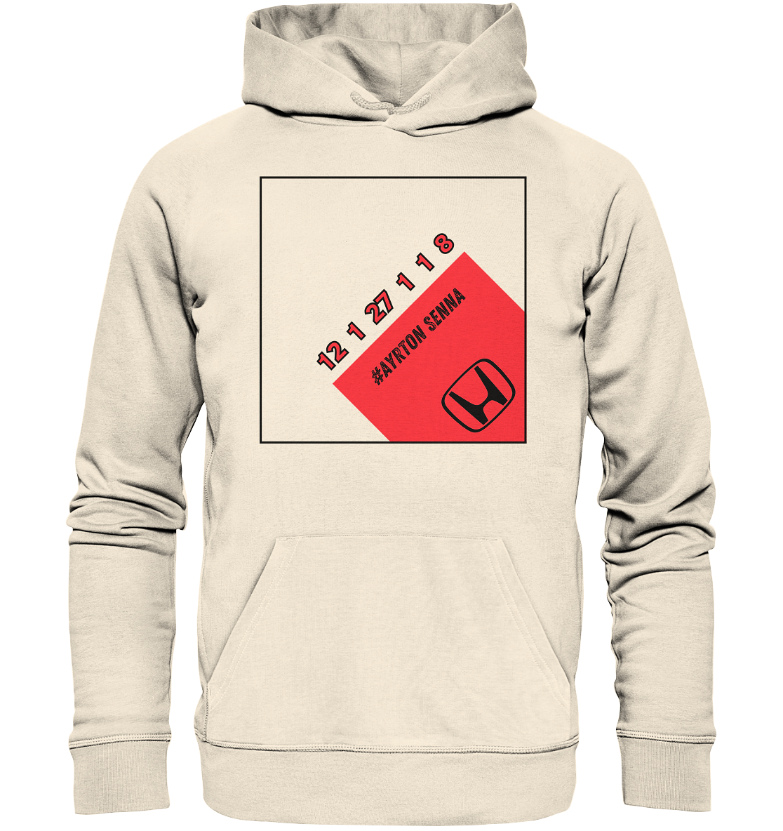 Ayrton Front Numbers - Organic Hoodie